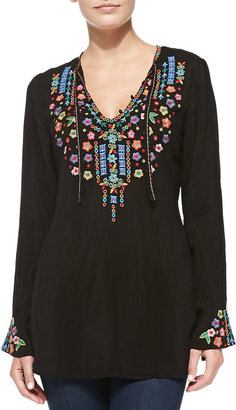 Johnny Was Collection Ditsy Flower Long Tunic, Women's
