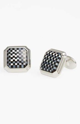 David Donahue Mother of Pearl & Onyx Cuff Links