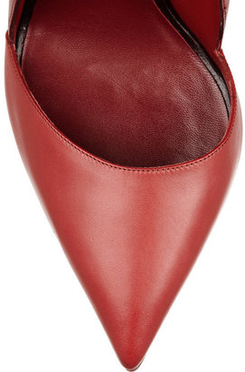 Valentino Scalloped leather pumps