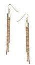 Dorothy Perkins Womens Bead and Chain Drop Earrings- Gold