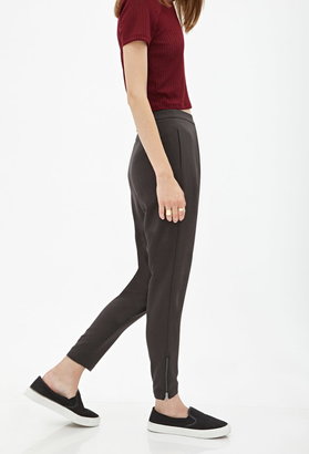 Forever 21 Zippered-Ankle Trousers