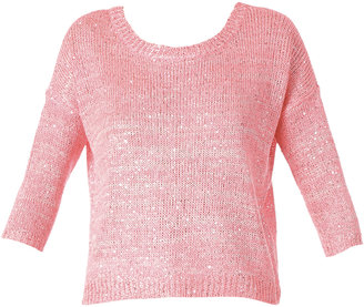 Only Jumpers - palli 3/4 pullover knt rp5 - Pink