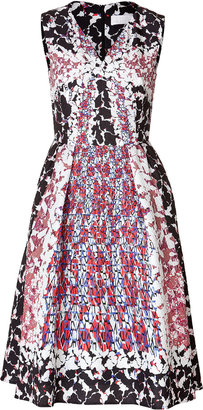 Peter Pilotto Silk Mixed Print Dress Gr. UK 10