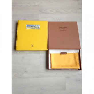 Louis Vuitton Yellow Silk Scarf