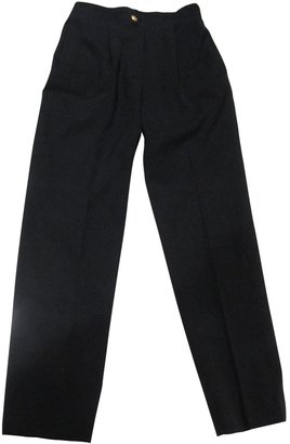 Chanel Chic Black Tailored Straight Leg Trousers Size Fr36