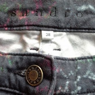Sandro Grey And Multicoloured Jeans