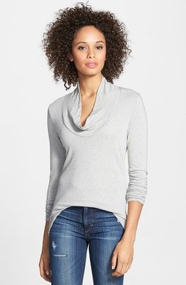 James Perse Skinny Cowl Cashmere Top