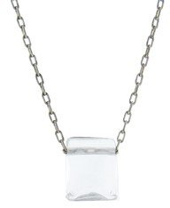 Ten Thousand Things Rock Crystal Chicklet Necklace - Sterling Silver