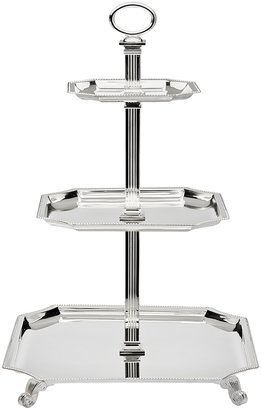 Godinger Silver Art SILVER PLATED 3 TIER TRAYS CAKE STAND SERVER - cake stand