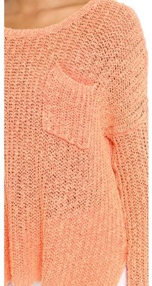 Free People Solid Greenwich Village Pullover