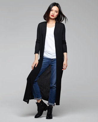 Eileen Fisher Washable Wool Crepe Extra Long Cardigan, Women's