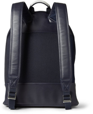 WANT Les Essentiels Kastrup Leather-Trimmed Cotton-Canvas Backpack