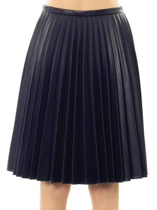 J.W.Anderson Fully pleated faux-leather skirt