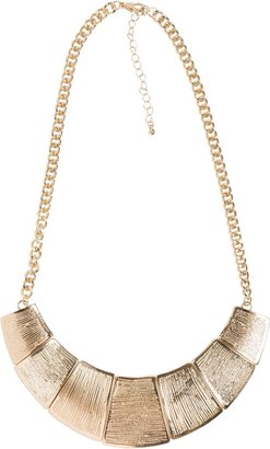 Etched Statement Necklace And Earring Set