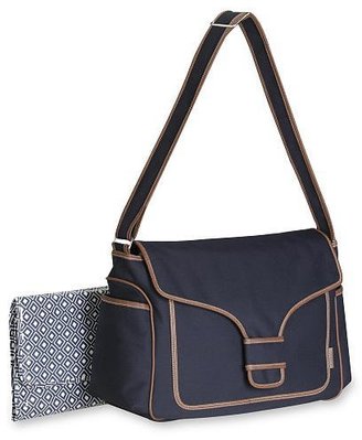 Carter's The Out N About Diaper BAG - Blue Snap with Leather Trim