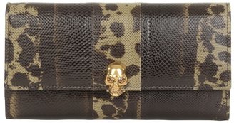 Alexander McQueen Karung Skull Charm Wallet
