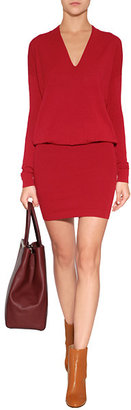 Donna Karan Knit Dress in Blood Red