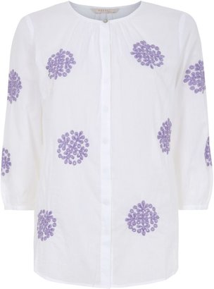 Nougat London Contrast embroidery blouse