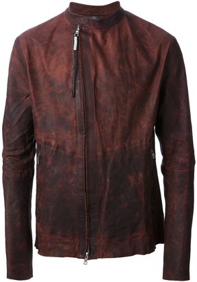 Isaac Sellam Experience Double Zip Distressed Jacket