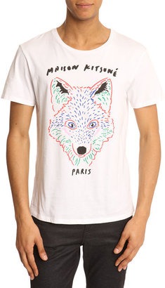 Kitsune MAISON White Fox Head T-Shirt