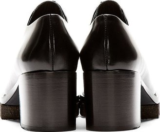 Acne Studios Black Modified Zipper Oxford Mya Ankle Boots