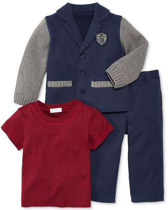 First Impressions Baby Boys' 3-Piece Blazer, Shirt & Pants Set