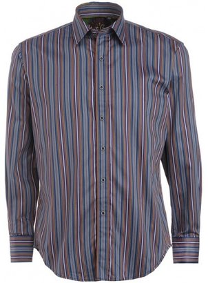 Robert Graham Shirts Blue Multi Striped 'Henri' Sport Shirt