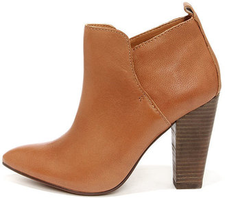 Steve Madden Jammie Natural Leather High Heel Ankle Boots