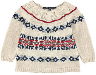 Lili Gaufrette cotton and alpaca knit sweater