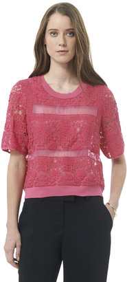 Rebecca Taylor Patch Lace Top