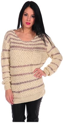 Costablanca Costa Blanca Stripe Sequin Sweater