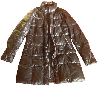 Hogan Black Polyester Coat