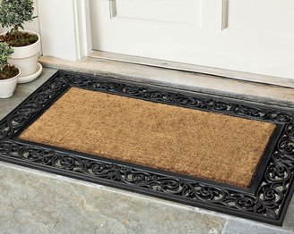 Williams-Sonoma Rubber Scroll & Coir Doormats