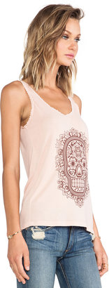 Obey Day of the Dead Floral Tank