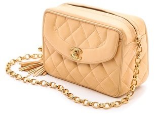 WGACA What Goes Around Comes Around Chanel Quilted Tassel Bag