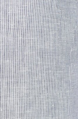 John Varvatos Stripe Linen & Cotton Vest