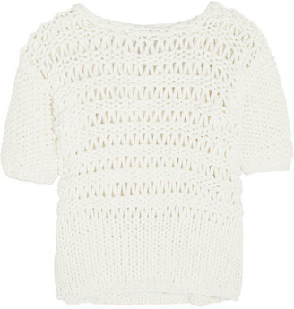 Paul & Joe Oversized open-knit cotton-blend sweater