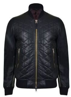 Paul Smith Leather Bomber Jacket
