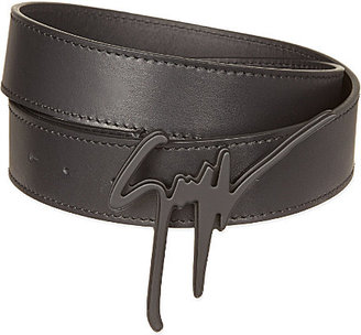Giuseppe Zanotti Leather logo buckle belt - for Men