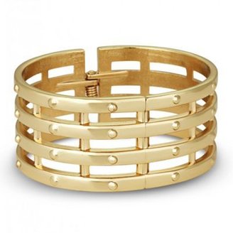 Ben de Lisi Principles by Designer gold bar hinged bangle