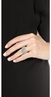 Noir Crystal Encrusted Ring