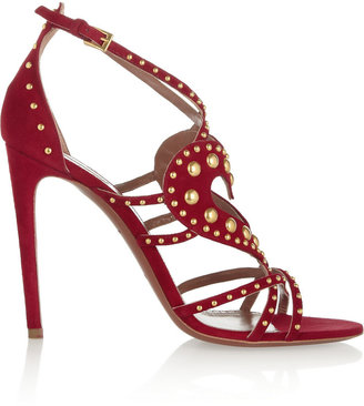 Alaia Studded suede sandals