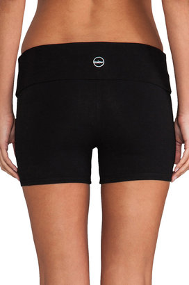 So Low SOLOW Fold Over Yoga Shorts