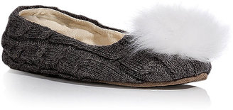 UGG Wool Slippers with Fur Pompom Gr. 7