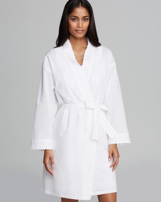 Eileen West Embroidered Short Robe - Bloomingdale's Exclusive