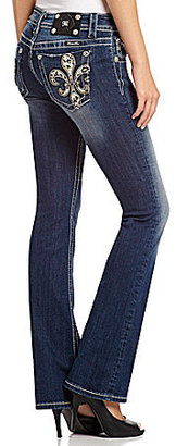 Miss Me Fleur-De-Lis Bootcut Jeans