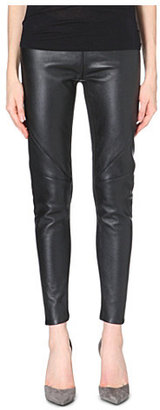 Gareth Pugh Panelled leather leggings