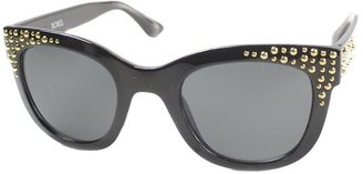 XOXO Golden Eye Black And Gold Plastic Fashion Cat Eye Sunglasses