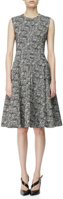 Narciso Rodriguez Digital-Print Cotton A-Line Dress