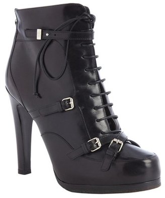 Tabitha Simmons black leather lace up 'Hanna' booties